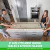 GoSports 6 ft Tabletop Shuffleboard and Curling 2 in 1 Game with 8 Pucks and Tote Bag view 3
