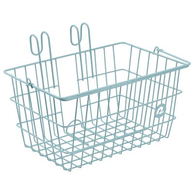 Retrospec Apollo-Lite Lift-Off Front Bike Basket, Lightweight Steel with Integrated Detachable Hooks and Built-in Handle for Easy Assembly and Portability