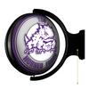 The Fan-Brand Texas Christian University Round Rotating Lighted Wall Sign - Football, Basketball & Baseball Wall Decor - College Sports Dcor for Home, Office, Game Room, Fan Cave & Garage - USA Made view 2