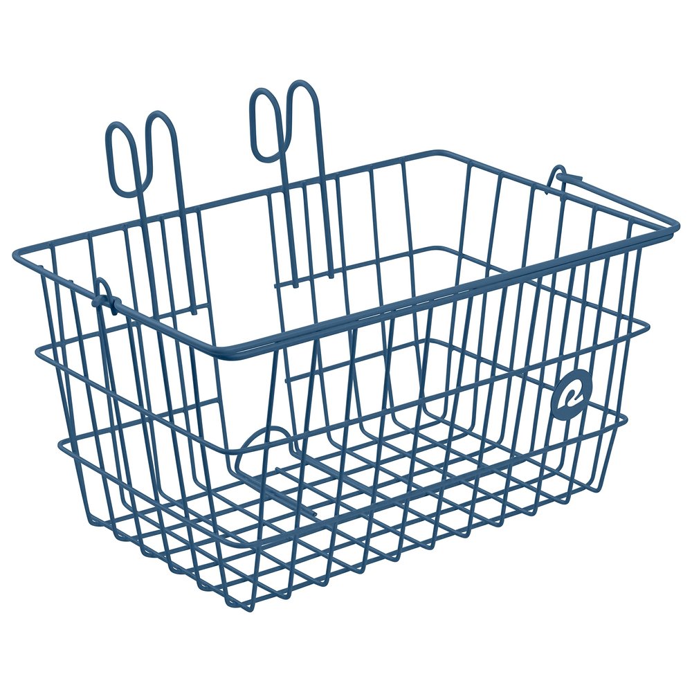 Retrospec Apollo-Lite Lift-Off Front Bike Basket, Lightweight Steel with Integrated Detachable Hooks and Built-in Handle for Easy Assembly and Portability