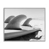Stupell Industries Surfboard Fins Beach Sports Photography Ocean Coast, Design by Two Smart Blondes view 1