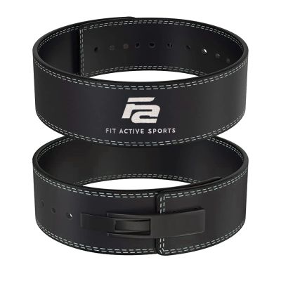 Fit Active Sports 10mm Weight Lifting Belts (XL, Black)