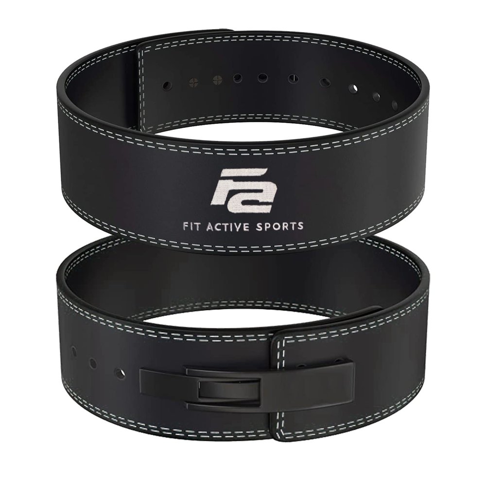 Fit Active Sports 10mm Weight Lifting Belts (XL, Black)