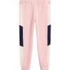 Nautica Girls' Logo Sweatpants, Fleece Joggers with Ribbed Cuffs & Functional Side Pockets, Coral Blush, 2T view 1