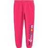 Nautica Girls' Logo Sweatpants, Fleece Joggers with Ribbed Cuffs & Functional Side Pockets, Beetroot Purple, 4T view 1