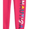 Nautica Girls' Logo Sweatpants, Fleece Joggers with Ribbed Cuffs & Functional Side Pockets, Beetroot Purple, 4T view 2
