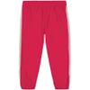 Nautica Girls' Logo Sweatpants, Fleece Joggers with Ribbed Cuffs & Functional Side Pockets, Purple Beetroot, 6 view 1