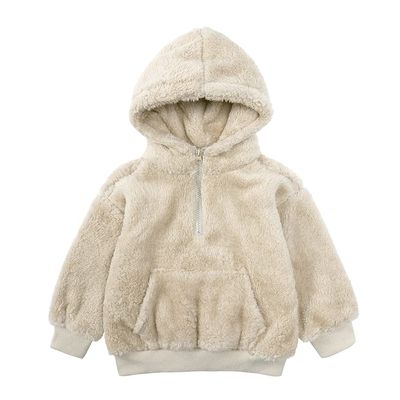 MYGBCPJS Baby Boys Girls Warm Fleece Hooded Sweatshirt Coat Jacket Kids Long Sleeve Zip Up Hoodie Fuzzy Pullover Clothes