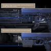 CRONHAWK Blue Laser Light Combo for Pistol, Rail Mounted Rechargeable Gun Flashlight Laser Combo with Strobe Compatible with Picatinny 1913 view 4