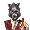 haozaikeji 3D Animal Mask Halloween Party Scary Face Mask Costume Wolf Half Mask Women Men Fancy Dress Ball Cosplay Headwear view 1