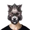 haozaikeji 3D Animal Mask Halloween Party Scary Face Mask Costume Wolf Half Mask Women Men Fancy Dress Ball Cosplay Headwear view 2