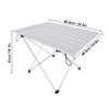 Horoper Portable Folding Table, Compact Aluminum Camping Table, Camping Desk BBQ Table, Folding Picnic Table, Aluminum Alloy Table Foldable Desk Table Outdoor Camping (L) view 3