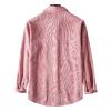 Mens Long Sleeve Corduroy Shirts Solid Color Button Down Ribbed Fall Tops Lightweight Casual Warm Shacket Jacket (Pink,Medium) view 2