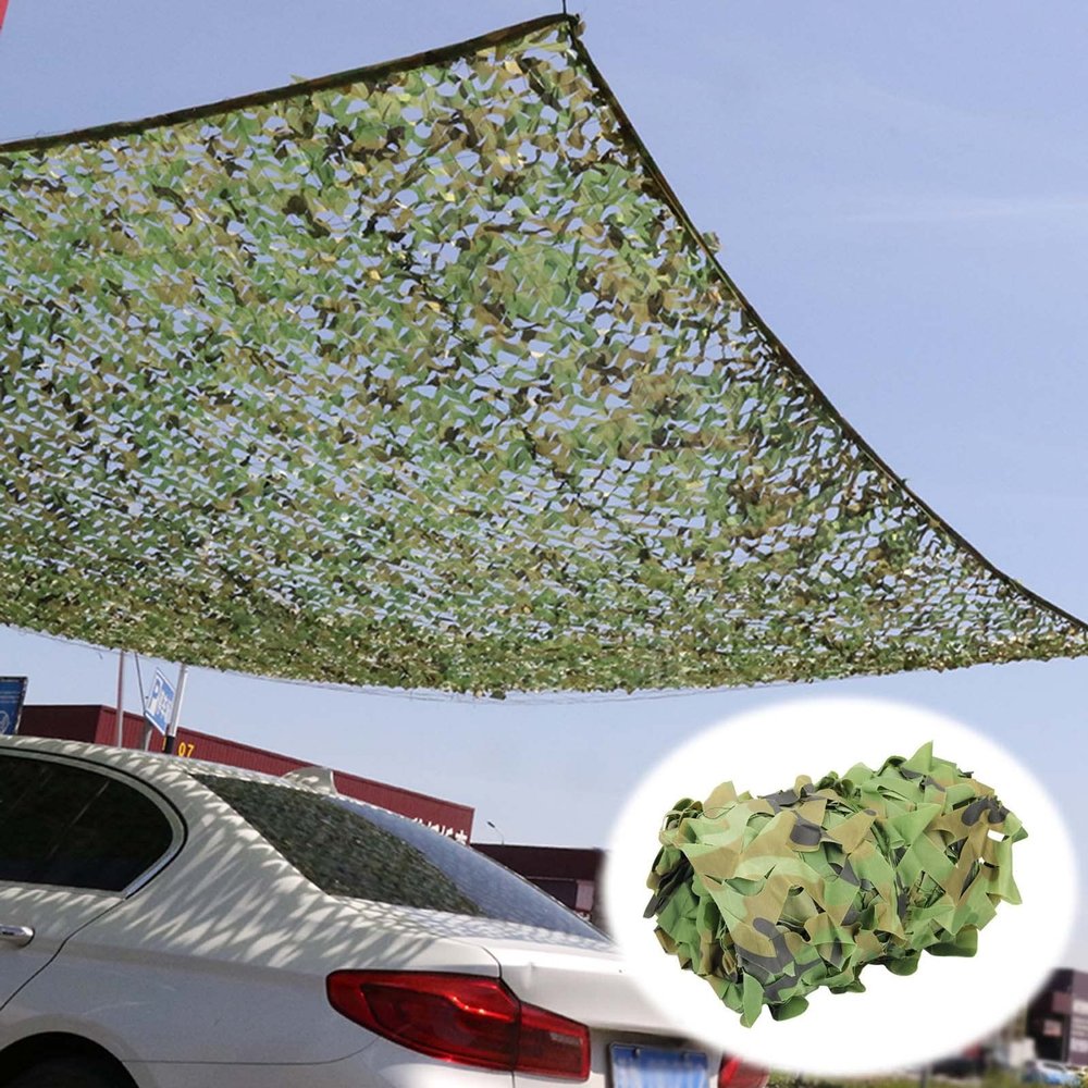 Sunscreen Camouflage Net 2m 3m 4m 5m 6m 7m 8m 9m 10m,Camouflage Netting Military,Hunting,Camping,Woodland,Hide,Party Decoration Shade Net,Oxford Cloth Camouflage Netting,Jungle-3x6m(9.8*19.7ft)