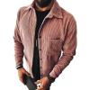 Maiyifu-GJ Men's Flannel Plaid Shirt Jackets Long Sleeve Checkered Button Down Shirts Regular Warm Outdoor Tops with Pocket (Red 2,Large) view 1