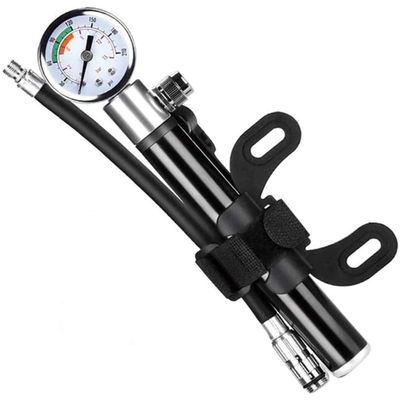 Feiyx Mini Bicycle Pump Portable Bike Floor Pump Bike Tire Pump - 210Psi Pump for Bike Bicycle Pumps,Portable Bike Pump Valve Adapter Ball Air Inflator Bicycle Pump for Road and Mountain Bikes
