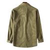 Maiyifu-GJ Mens Long Sleeve Corduroy Shirts Solid Color Button Down Ribbed Fall Tops Lightweight Casual Warm Shacket Jacket (Armygreen,Medium) view 2