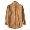 Maiyifu-GJ Mens Long Sleeve Corduroy Shirts Solid Color Button Down Ribbed Fall Tops Lightweight Casual Warm Shacket Jacket (Khaki,Large) view 2