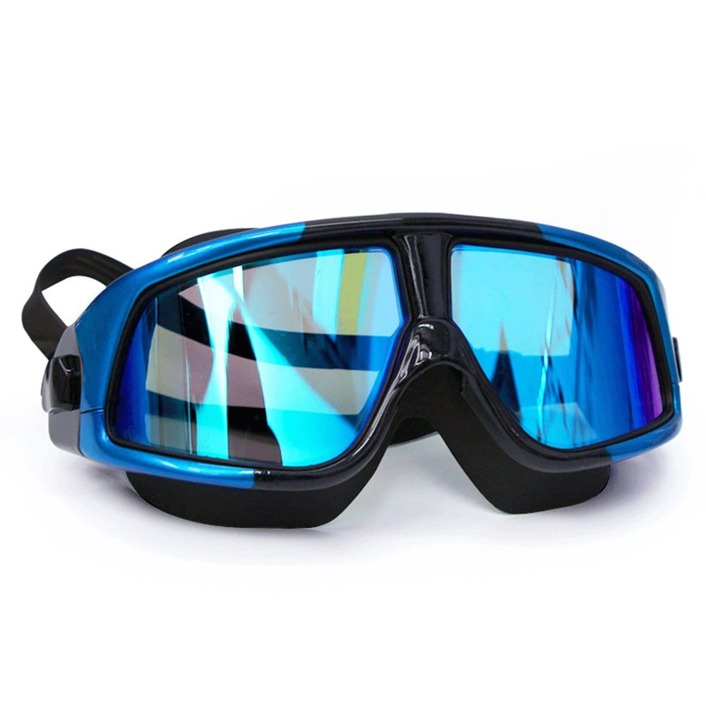 FRAHS Swim Goggle, Anti Fog Protection No Leaking Lens, Wide Vision Waterproof Swimming Goggle Very Suitable for Swim Enthusiasts (Color : B)