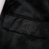 Men's Premium Velvet Blazer Jacket Slim Fit Solid Shawl Lapel Tuxedo Suit One Button Dinner Party Prom Sport Coat (Black,3X-Large) view 4