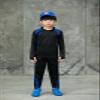 HSTiSan Boy's Tracksuit Long Sleeve Color Block Casual Sweatsuit + Pants Set Kids Boys Jogging Uniform Jersey Suit 3-12Y, Black and blue/3-4T view 3