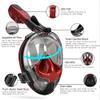 FRAHS Snorkeling mask,Full Face Snorkel Mask,Diving Mask Safety Breathing System,180 Panoramic Anti Fog Anti Leak Swimming Mask withDetachable Camera Mount Very Suitable for Swim Enthusiasts view 4