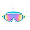 FRAHS Swim Goggles with Earplug,No Leaking Full Protection,Anti-Fog Waterproof Anti-UV 180 Clear View Very Suitable for Swim Enthusiasts (Color : A, Size : 15.5 * 6.5CM) view 2