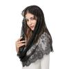 JIAHG Cathedral Bridal Veils Infinity Chapel Inspired Prayer Latin Mass Lace Mantilla Church Muslim Communion Headcover Veil view 2