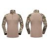 YABOO Tactical Camouflage Uniform BDU Combat Sports Clothing Airsoft Hunting Shooting Battle Dress Shirt Pants Set with Kneepad Elbow Pads view 4