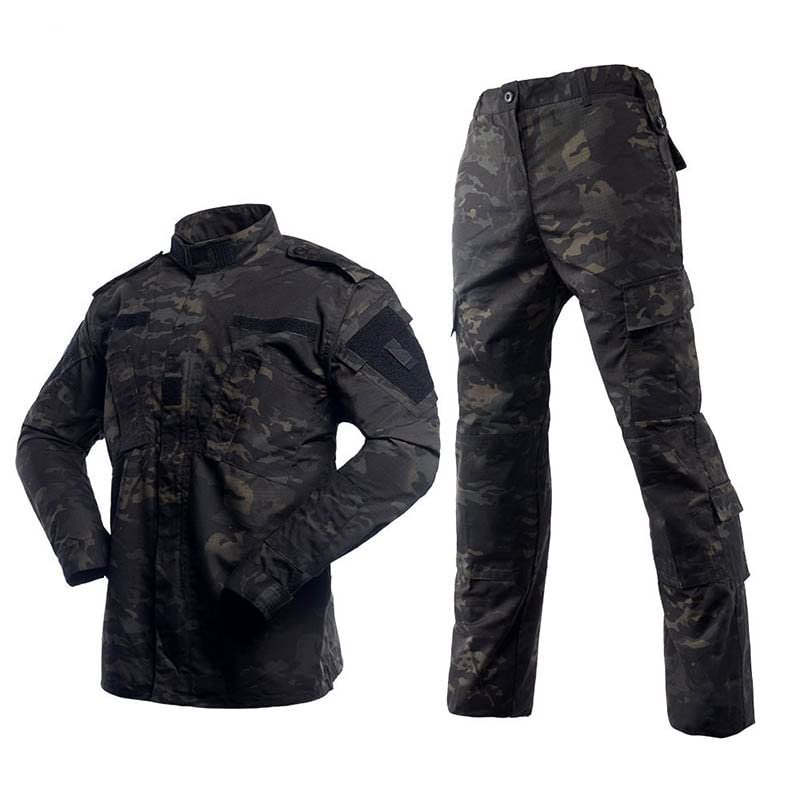 YABOO Tactical Camouflage US Uniform BDU Combat Clothing Airsoft Hunting Shooting Battle Dress Shirt Pants Set