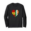 Ireland Spain Heart Spanish Flag Irish Flag Love Heart Long Sleeve T-Shirt view 1