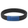 BIAIHQIE Cremation Jewelry Urn Bracelet for Ashes for Women Men Keepsake Memorial Cuff Bangle Braided Leather Wristband Bracelet for Men,24cm view 1