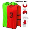 24 Pcs Soccer Practice Vest, Lightweight Numbered Soccer Team Pennies Soccer Lacrosse Training Sport Supplies Scrimmage Vests Practice Jersey for Men Adult Youth view 2
