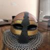 Antique Viking Helmet 16 Gage Steel Viking Chain Mail Helmet view 4