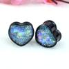 12Pcs/6pair Heart Ear Gauge Tunnels Plugs Gauges for Ears Body Jewelry 16mm view 4