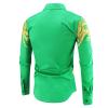 Maiyifu-GJ Mens Print Button Down Dress Shirt Shiny Golden Printed Long Sleeves Shirts Casual Floral Nightclub Shirt Costume (Green,Medium) view 2