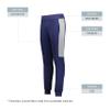 Ladies Three-Season Jogger Navy/Grey Heather L view 4