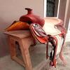 WILD RACE Western Natural & Brown Leather Strip Down Roper Ranch Cutter Horse Saddle (15") view 2
