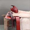 WILD RACE Western Natural & Brown Leather Strip Down Roper Ranch Cutter Horse Saddle (15") view 3