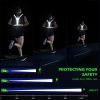Ylzzrs LED Reflective Vest Running Gear, USB Rechargeable Light Up Running Vest Chest Phone Holder for Runners Night Walking,6-11hrs Light Adjustable Waist/Shoulder for Women Men Kids (Black) view 2