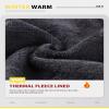 ZLLW Winter Warm Fleece Lined Leggings for Women, High Waisted Thick Thermal Velvet Tights 2-Black(L) view 3