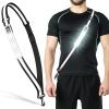 Ylzzrs LED Reflective Belt Sash Walking Gear,Safety Lights for Walkers at Night,High Visibility Safety Rechargeable Reflective Running Gear for Men Women Kids Night Dog Walking Gear (Black) view 1
