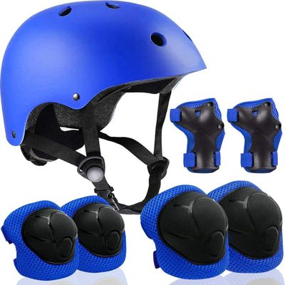 Adjustable Helmet for Ages 5-16 Kids Toddler Boys Girls Youth,Protective Gear with Elbow Knee Wrist Pads for Multi-Sports Skateboarding Bike Riding Scooter Inline skatings Longboard Roller Skate