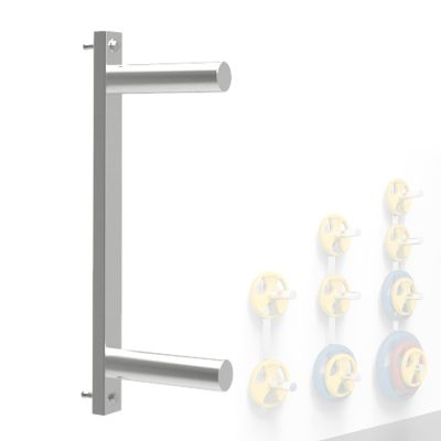 AHDFY Wall Mounted Weight Rack for Plates, Olympic Weight Rack Gym Storage, Strong & Durable Weight Plate Holder, Cold Rolled Steel Material Weight Plate Storage Fits 2" Olympic Weight Plates,A