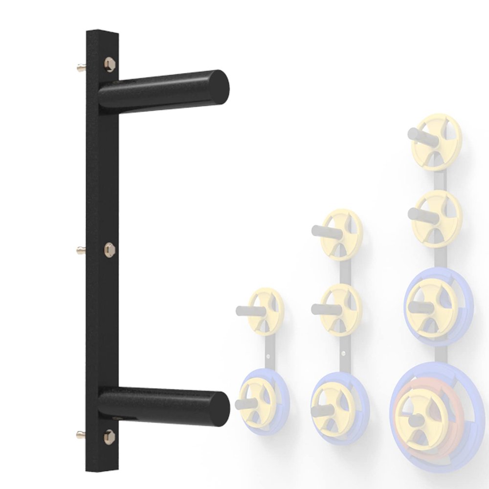 Olympic Weight Rack , Wall Mounted Weight Rack for Plates, Heavy Duty Weight Plate Storage Holder - Fit 2" Olympic Weight Plates, Cold Rolled Steel Material, Stable and Durable Weight Plate Rack,C