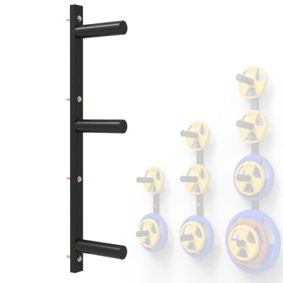 Olympic Weight Rack , Wall Mounted Weight Rack for Plates, Heavy Duty Weight Plate Storage Holder - Fit 2" Olympic Weight Plates, Cold Rolled Steel Material, Stable and Durable Weight Plate Rack,B