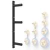 Olympic Weight Rack , Wall Mounted Weight Rack for Plates, Heavy Duty Weight Plate Storage Holder - Fit 2" Olympic Weight Plates, Cold Rolled Steel Material, Stable and Durable Weight Plate Rack,B view 1