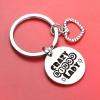 ZQEOU Bingo Lover Jewelry For Women Bingo Card Gift Bingo Callers Jewelry Sister Appreciation Keychain Granddaughter Keychain Lucky Bingo Jewelry Bingo Gift Bingo Lover Gift Bingo Lover Keychain view 3