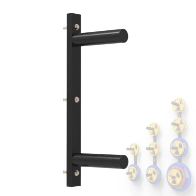 AHDFY Wall Mounted Olympic Weight Rack, Heavy Duty Weight Rack for 2" Olympic Weight Plates, Weight Plate Rack Made of Cold Rolled Steel, Weight Plate Storage Holder, Save Space of Gym,C
