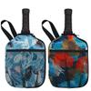 WK IEASON Neoprene Pickleball Paddle Cover 2pc Pack with Inner Pockets and Handle Strap - Paddle Cover Ball Holder Organizer Bag (Art print x2) view 1